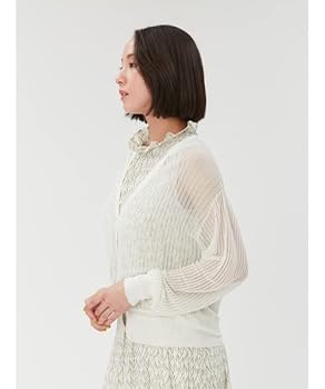 Amazon | [フレイ アイディー] 針抜きシアーカーディガン